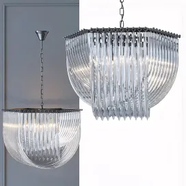 Chandelier Retro Frozen Glass Chandelier 2